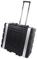 FLIGHT CASE, ABS 19IN 6U, TROLLEY