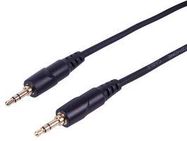 AUDIO LEAD, 3.5 STEREO JACK, 0.5M