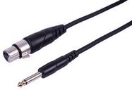 LEAD, XLR-F - 6.35 MONO JACK, 0.5M