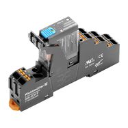 DRIKITP 24VDC 2CO LD/PB, Relay kit, 24 V DC, 2CO, AgSnO, 5 A, PUSH IN, LED+TEST, free-wheeling diode, Weidmuller