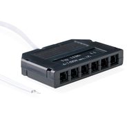 LED connection L813 distribution box, 6 x female, 30cm wire