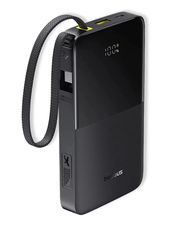 LiPo Powerbank 10000mAh 22.5W USB + USB-C with integrated USB-C cable EnerFill Bipow2 black BASEUS