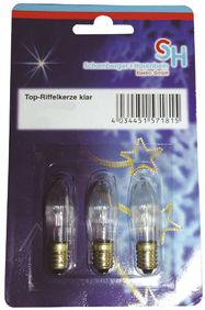 Lamp E10 Christmas decorations 55V 3W 3pcs.