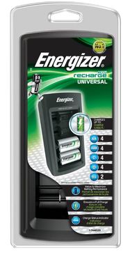 Charger Ni-Mh 2/4 AAA/AA/C/D; 1/2 6F22 Energizer