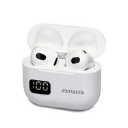 True Wireless Bluetooth 5.3 Earphones with Charging Case, White