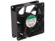 Fan: DC; axial; 12VDC; 80x80x25mm; 69.29m3/h; 33dBA; slide bearing; Sunon