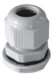 Cable gland; PG7; IP68; Mat: polyamide; grey; UL94V-2; 12.8mm