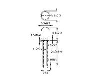 PIN Photodiode Water-clear 40µA 5mm