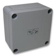 BOX, GREY LID, 94X94X57MM