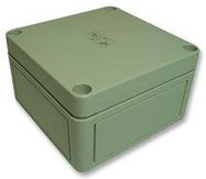 BOX, GREY LID, 110X110X66MM