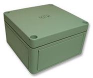 BOX, GREY LID, 130X130X75MM