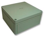 BOX, GREY LID, 182X180X90MM