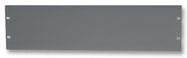 BLANK 19" RACK PANEL, 3U, GREY