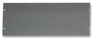 BLANK 19" RACK PANEL, 4U, GREY