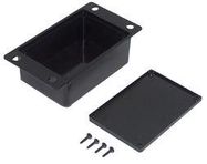 ENCLOSURE, FLANGED POTTING BOX, ABS, BLK