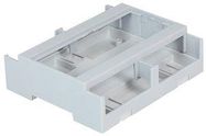 DIN RAIL BOX, OPEN TOP, LOW, OPEN SIDE