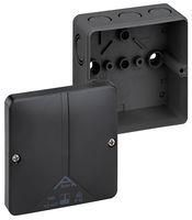 JUNCTION BOX BLACK, IP65, TERMINAL, PC