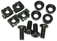 CAGENUT SET, M6, BLACK, PK4