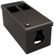 CONDUIT BOX, GOP 2WAY, STEEL, BLACK