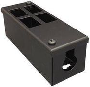 CONDUIT BOX, GOP 4WAY, STEEL, BLACK