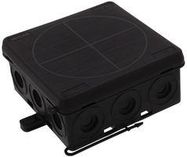 JUNCTION BOX 86X86X41MM KA 012 BLACK