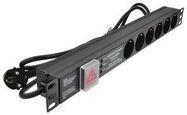 6 WAY SCHUKO TO SCHUKO PDU WITH SURGE