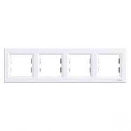 4-gang frame - white, Asfora, Schneider Electric