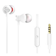 Earphones with Built-in Mic & In-Wire Remote Controller, White
