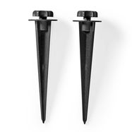 Ground Spike | 2 pcs | Aluminium | Black