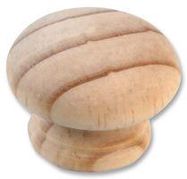 ROUND PINE CABINET KNOBS 35MM DIA (PK5)