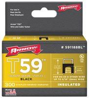 6MM X 8MM BLACK INS STAPLES (300)