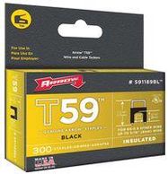 8MM X 8MM BLACK INS STAPLES (300)