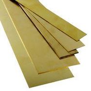 BRASS STRIP, 0.032" X 1/2" X 12"