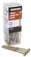 TIMBER CONNECTOR SCREWS  6 X 60 (25PK)