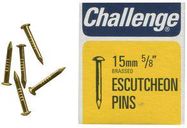 ESCUTCHEON PINS BRASSED, 15MM (40G)