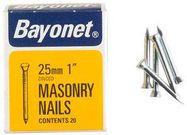 MASONRY NAILS ZINC PLATED, 25MM (PK36)