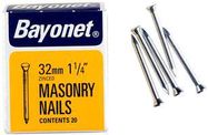 MASONRY NAILS ZINC PLATED, 32MM (PK36)