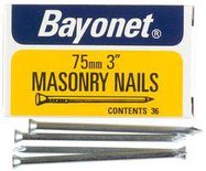 MASONRY NAILS ZINC PLATED, 75MM (PK36)