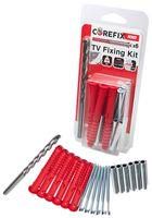 TV WALL FIXING KIT C/W 10MM DRILL BIT