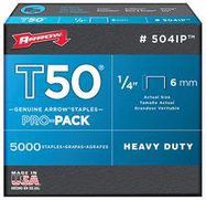 T50 1/4 STAPLE PACK -  6MM (PK 5000)