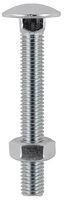 CARRIAGE BOLT & NUT SS - M10 X 150 (2PK)