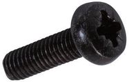 SCREW, POZI PAN, STEEL, BLK, M3X10,PK100