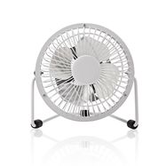 Table Fan | USB Powered | Diameter: 100 mm | 3 W | 1-Speed | White