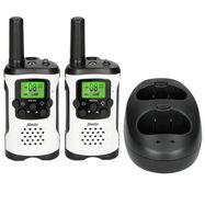 Set of 2 two-way radios 7 km White / Black