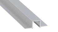 LED profile for LED strips, aluminum anodized, recessed, GAUDI, 2m