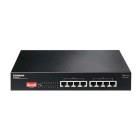 Long Range 8-Port Gigabit PoE+ Switch with DIP Switch