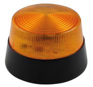 LED FLASHING LIGHT - AMBER - 12 VDC - ø 77 mm