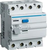 Current drain relay Hager CD440J (AC, 40A, 4P, 30mA, 230V)