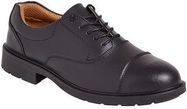 SAFETY SHOE, OXFORD, BLACK, SIZE 7