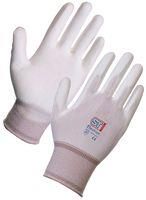 GLOVE, PU COATED, NYLON, WHITE, SMALL